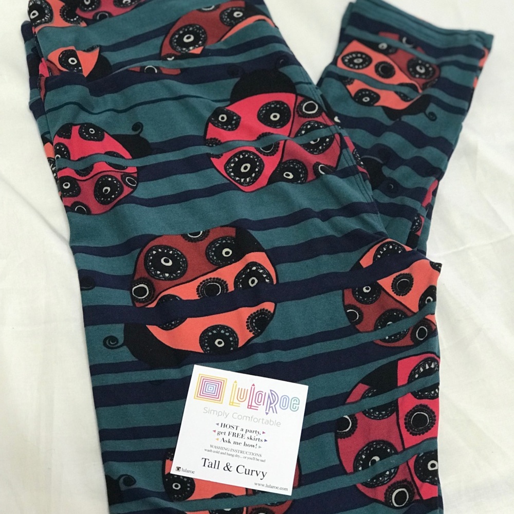 NWT LulaRoe Ladybug Leggings TC